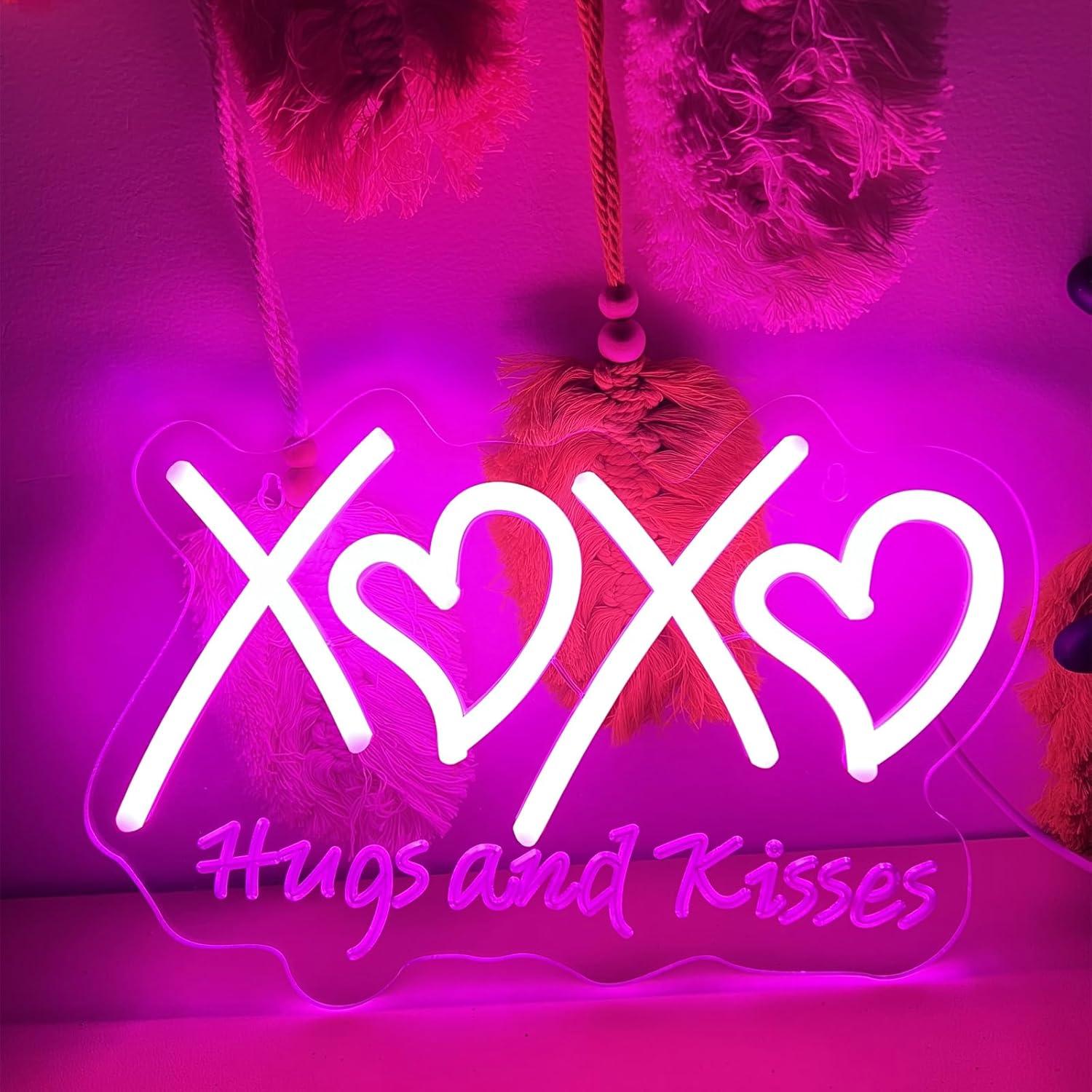 Neon Sign Party - XOXO Neon Sign Hugs and Kisses