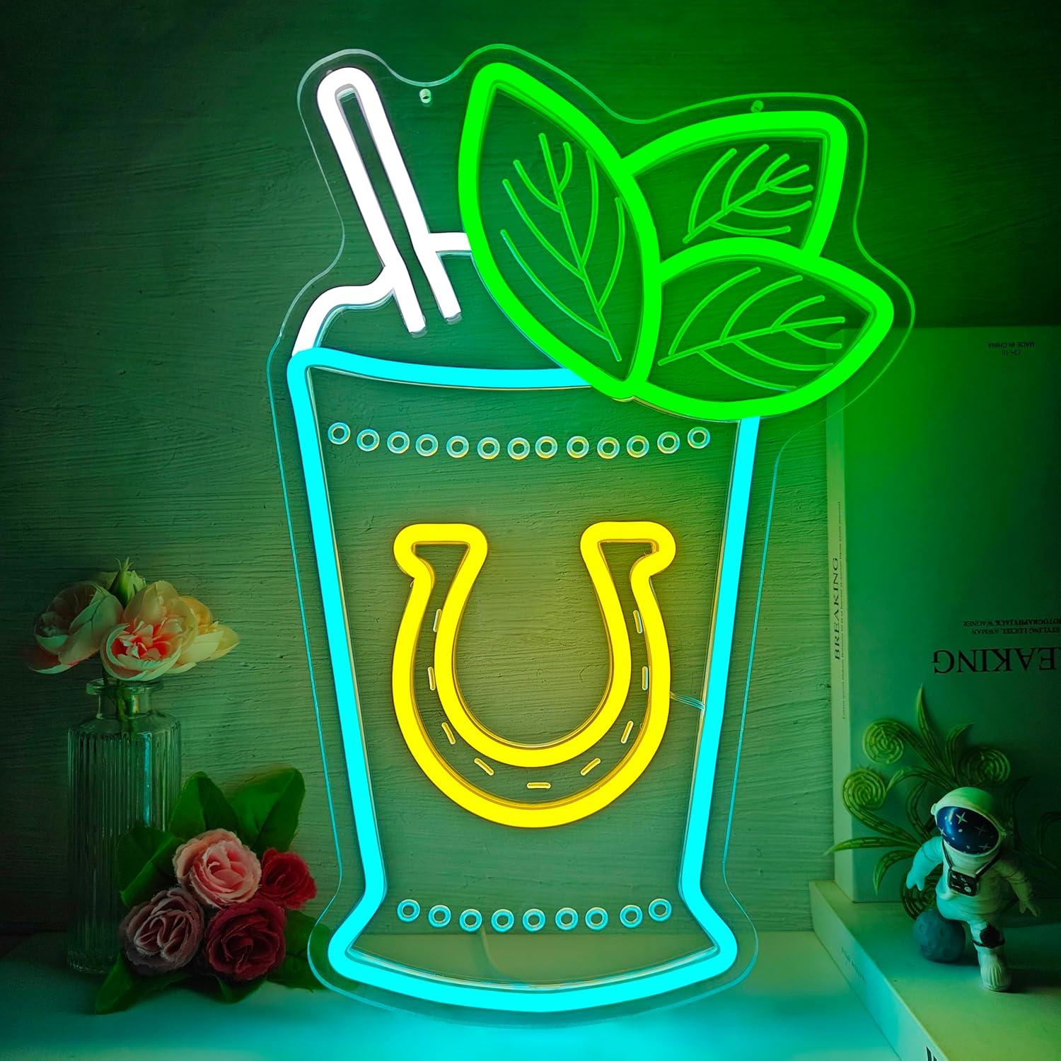 Mint Julep Cocktail Neon Sign  - Neon Sign Party ulasan dan harga