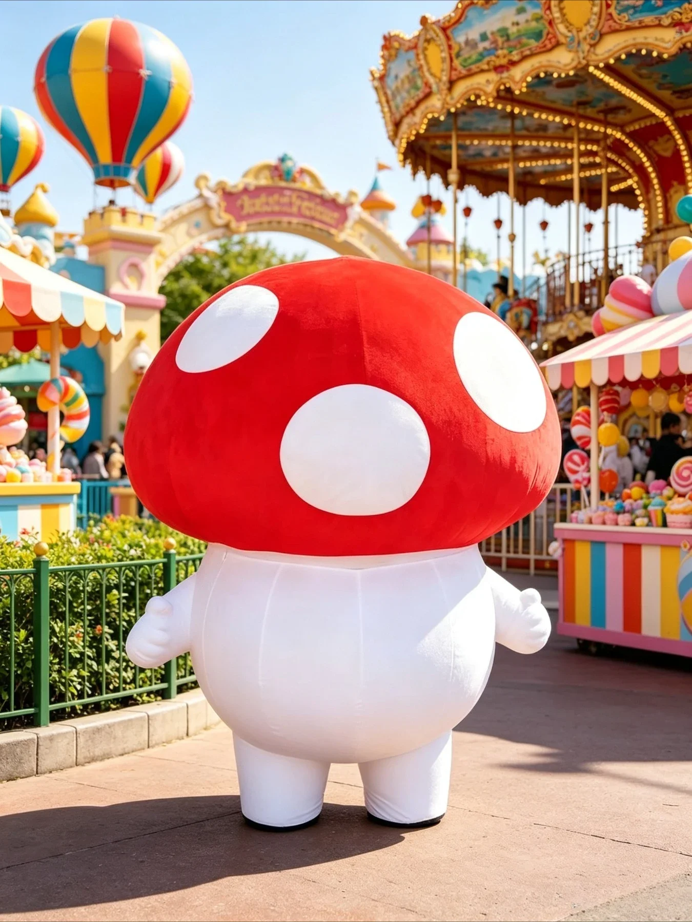 Inflatable Mushroom Mascot Cos - Event & Party Supply ulasan dan harga