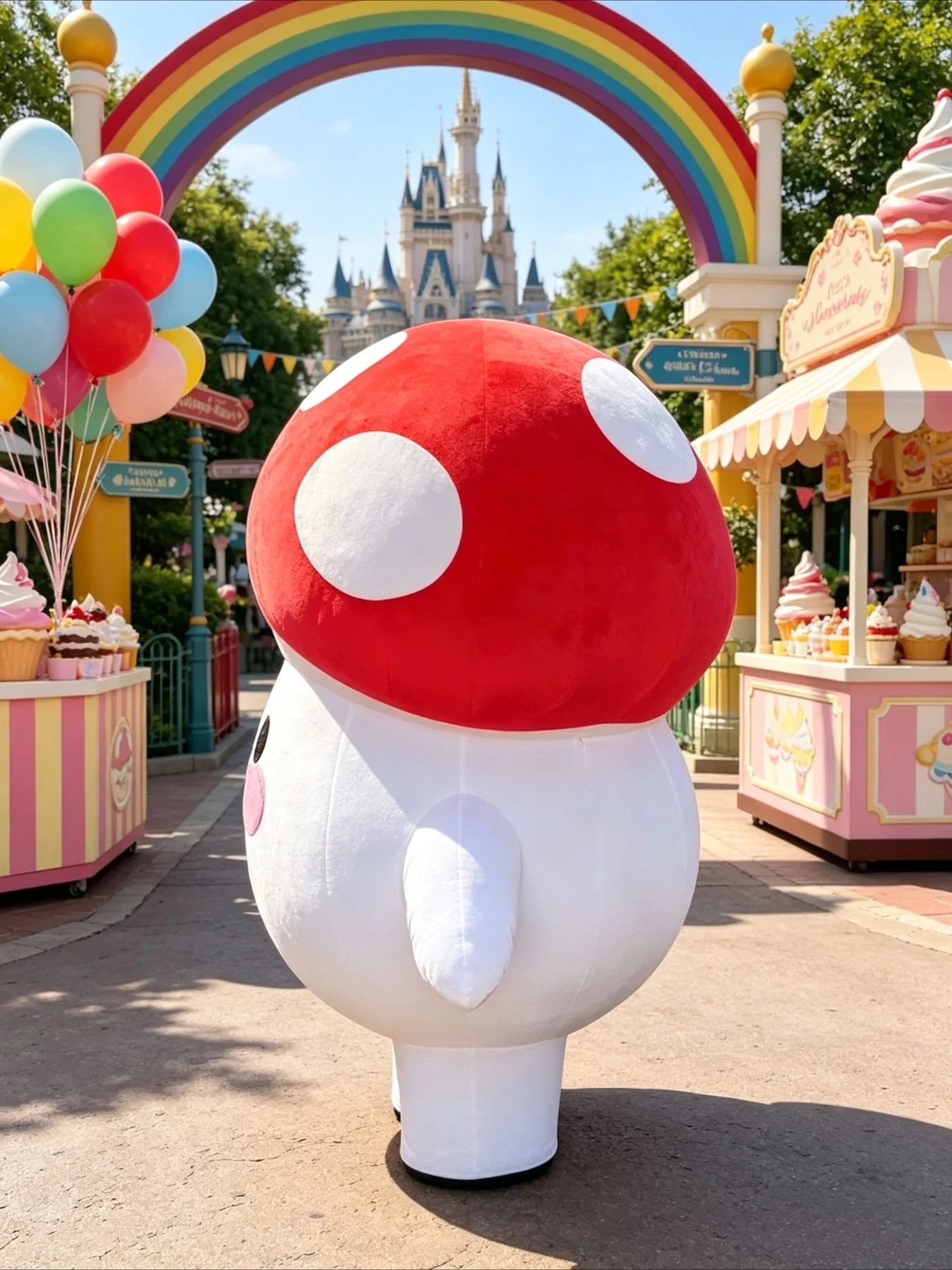 Inflatable Mushroom Mascot Cos - Event & Party Supply ulasan dan harga