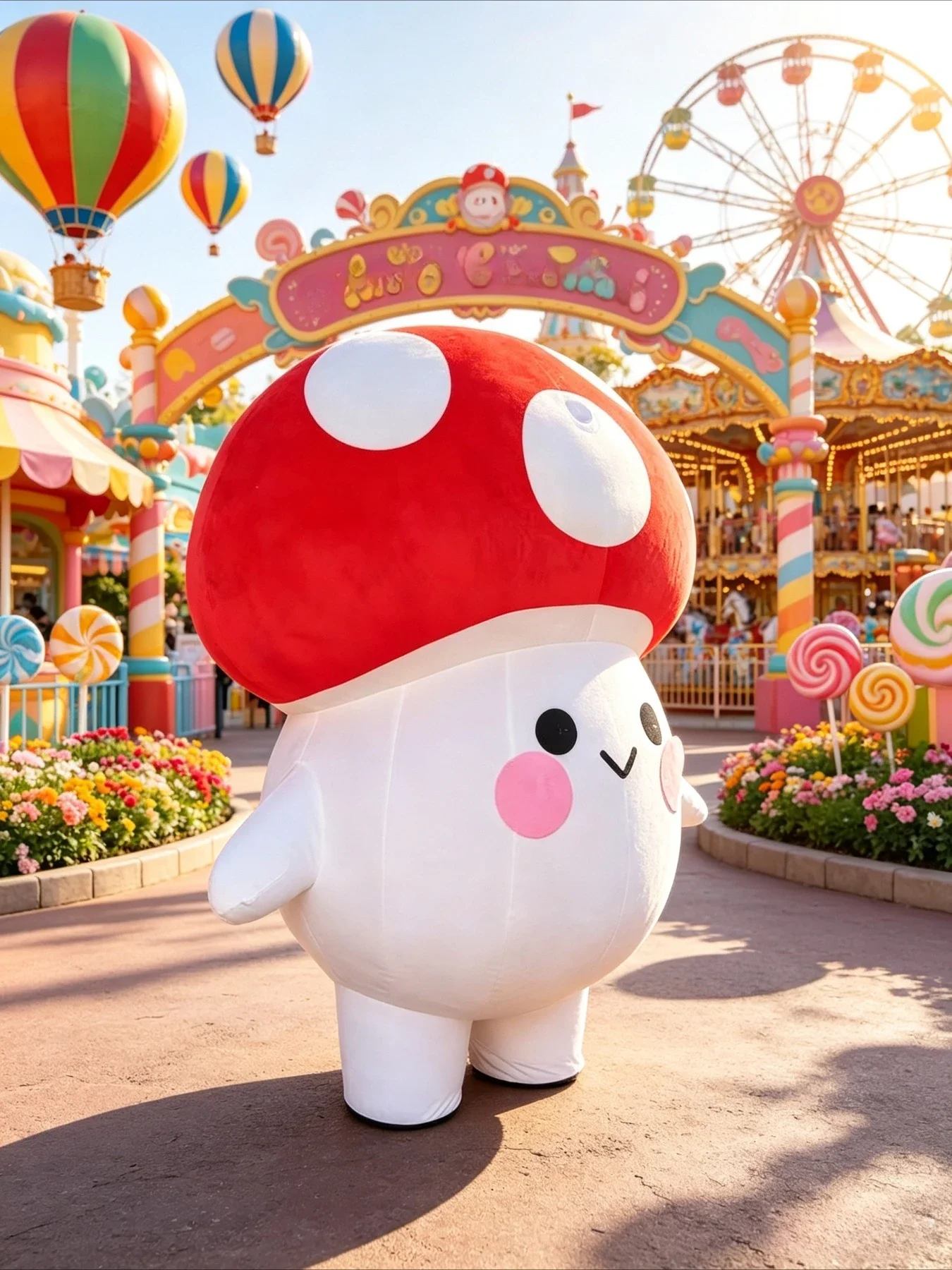 Inflatable Mushroom Mascot Cos - Event & Party Supply ulasan dan harga
