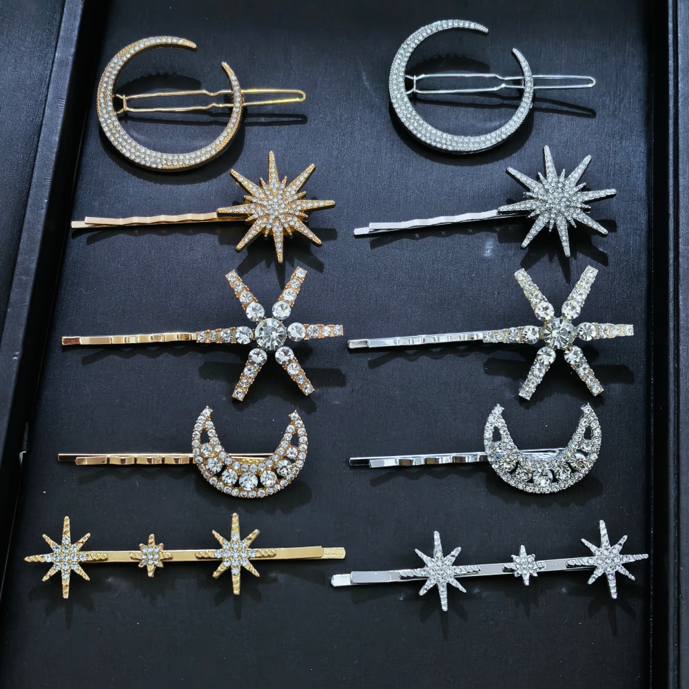 3/4 Pcs Set Crystal Star Hairp - Event Suppliers ulasan dan harga