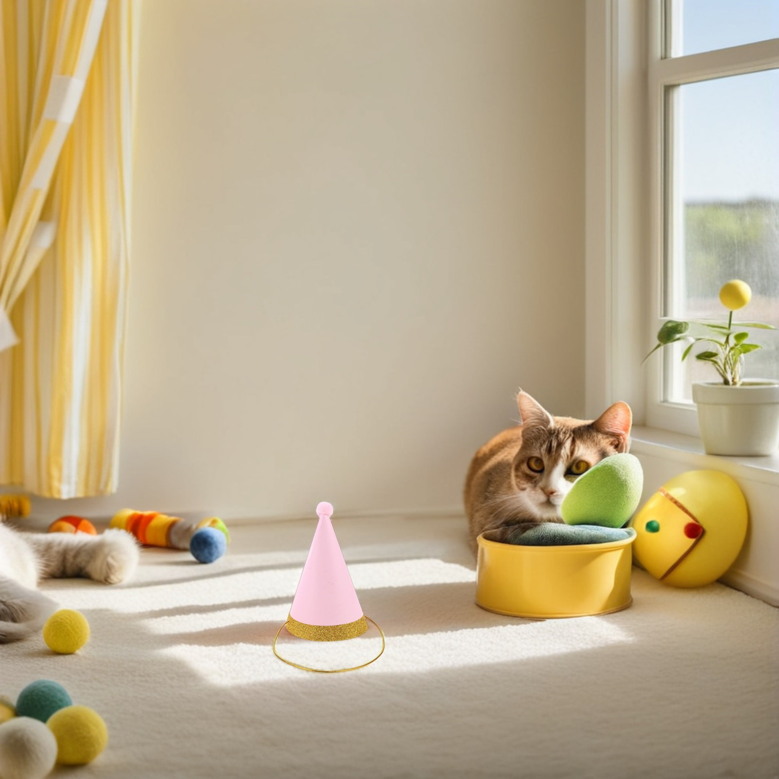 16Pcs Pet Birthday Hat Comfort - Party Hat Cone ulasan dan harga