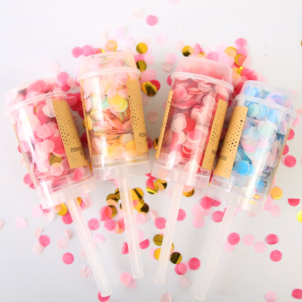 Colorful Pastel Bridal Shower  - Confetti Cannon Tube ulasan dan harga